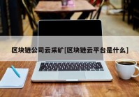 区块链公司云采矿[区块链云平台是什么]